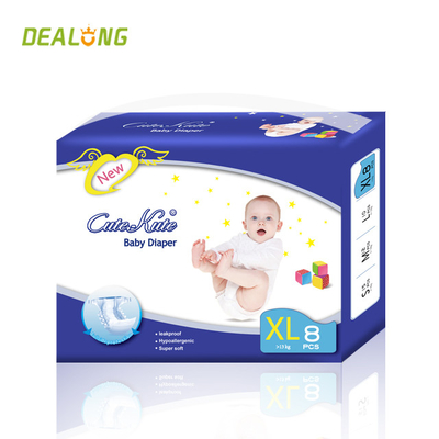 Baskılı Süper Emici Polimer Bebek Bezi Unisex Tek Kullanımlık Bebek Bezi Yeni Doğan