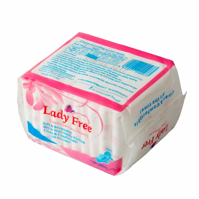 Süper İnce Bayan Hijyenik Peçeteler 150ml OEM / Kendi Markası Pürüzsüz Yüzey