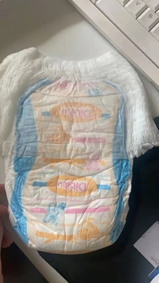 B Sınıfı Pamuklu Yüzey Pull Up Pantolon Bebek Bezi Baskılı