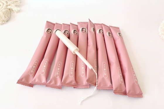 Hijyenik Kadın Pamuklu Aplikatör Tampon Biyobozunur