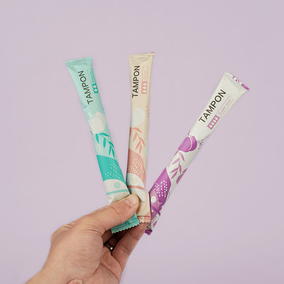 Dijital Karton Viskon Elyaf Bayan Aplikatör Tampon Normal/Süper Plus Emiciliği